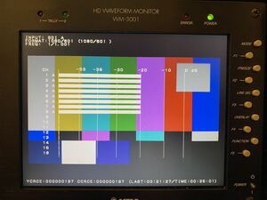 ASTRODESIGN WM-3001 アストロデザイン 小型波形モニター HD-SDI入力 Vマウント仕様　ACアダプター・専用ケース付属