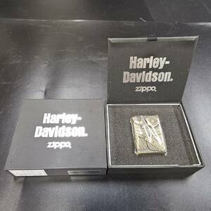 24千/A012773-2/E122-619/MS8000　ジッポライター　ZIPPO　Harley-Davidson　ケーハーレーダビッドソン　ケース付き　喫煙グッズ