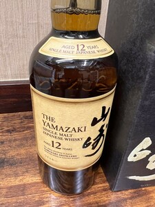 山崎１２年、SUNTORY、サントリー山崎１２年、７００ｍｌ、箱付き２本