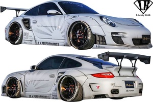 【M’s】 ポルシェ 911 997 (2004y-2011y) LB-WORKS Ver.1 コンプリートボディキット 4点／／ CFRP+FRP Liberty Walk リバティーウォーク