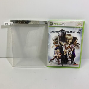 Xbox 360 デッドオアアライブ4-Xbox360 【動作確認済】 【送料一律500円】 【即日発送】 2304-073