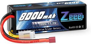 ゼエエ Zeee 11.1V 100C 8000mAh Tプラグ付き 3S リポバッテリー 大容量バッテリー ラジコン製品バッテリ