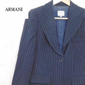 アルマーニ コレツィオーニ ARMANI COLLEZIONI■イタリア製 テーラードジャケット■38■ブラック　ブレザー　レディース　※1o28290