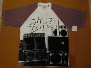 STUSSY ステューシー カットソー StackedRaglan 緑最新人気品