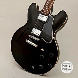 【2008年製/動画あり】Gibson Custom Shop ES-335 Dot Transparent Satin Black セミアコ