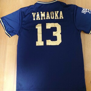 DESCENTE オリックス・バファローズ 山岡泰輔 Tシャツ Мサイズ ORIX Buffaloes デサント