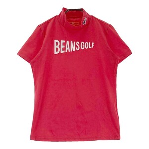 BEAMS GOLF ビームスゴルフ ハイネック 半袖Tシャツ レッド系 M [240101294434] ゴルフウェア レディース