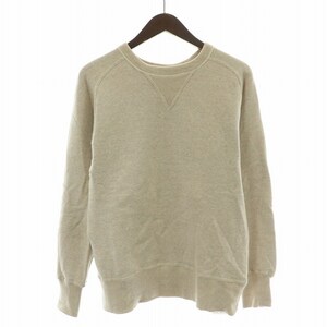 ウエアハウス WAREHOUSE FREEDOM SLEEVE CREW NECK SWEAT フリーダムスリーブクルーネックスウェット トレーナー 長袖 38 M ベージュ