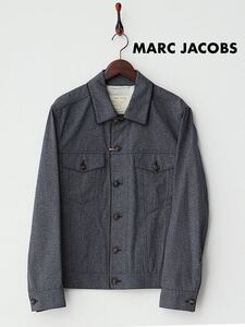 MARC JACOBS マークジェイコブス 希少 新品未使用タグ付き 杢調 ネイビー ジャケット ブルゾン Navy Jacket