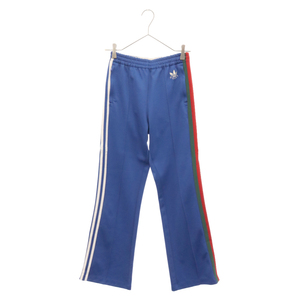 GUCCI グッチ×adidas Flared Track Bottoms Cobalt Blue×アディダス サイドライン フレアトラックパンツ ブルー 696270 XJEGU