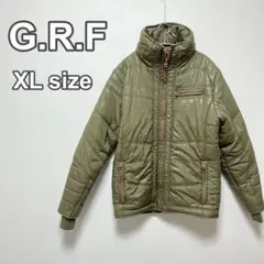 G.R.F ダウンジャケット オリーブグリーン　XL 防寒　ミリタリー　バイク