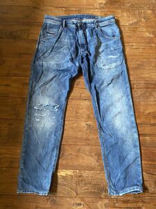 DIESEL KROOLEY CB-NE 0685Iストレッチ W32 ディーゼル クルーリー イタリア製ジョグジーンズDENIM SWEET PANTS 