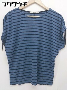 ◇ Spick & Span スピックアンドスパン ボーダー 半袖 Tシャツ カットソー ブルー レディース