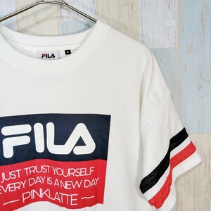 422 FILA　半袖 Tシャツ　Ｓ　WHITE ロゴ