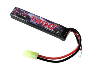 Kypom S電動ガン 7.4V 1200mAh 25C50C リポミニタミヤ コネクター 電動ガン エアガン リポ リチウムポリマー バッテリー　★