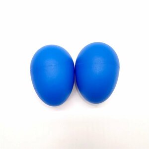 G049-1 エッグシェイカー 卵 マラカス 楽器 ブルー 2個