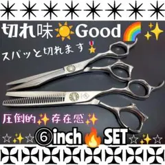 スパッと切れるカットシザー&セニング理.美容師プロ用ハサミ✨トリミングペットOK