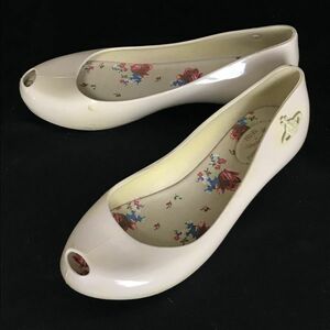 ヴィヴィアンウエストウッド/vivienne westwood★ラバーパンプス【37/23.0-23.5/ベージュホワイト/BEIGE】靴/Shoes/pumps◆Q-314