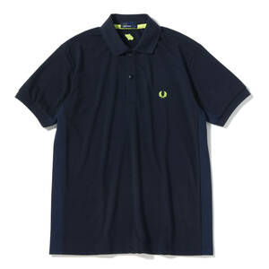 処分 narifuriナリフリ×FRED PERRY NFFP-23 ベンチレーションポロシャツ XSサイズ NAVY 新品未使用