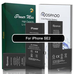 For iPhone SE 第2世代 バッテリー 単品 標準容量 交換ビデオ 1821mAh PSE準拠 Kospaoo / iPower 互換 Li-ion Battery 交換 修理