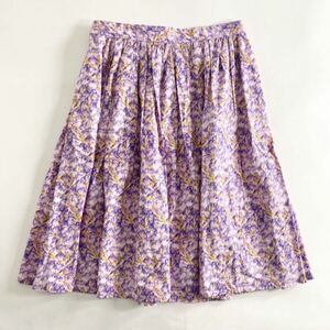 39d6 《美品》 Blumarine ブルマリン プリントスカート WL0227102 42 ピンク ボトムス イタリア製 print skirt