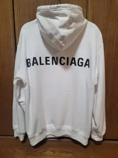 BALENCIAGA パーカー 　プルオーバー　サイズXS 　バレンシアガ　白