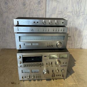 24札/C003196-1/012-2/SR4000【札幌引き取り限定】 システムコンポ TECHNICS テクニクス SH-3035/WZ9700/ST-7300Ⅱ/RS-617U/SU-7700Ⅱ