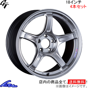 SSR GT X03 4本セット ホイール スカイラインクーペ【18×8.5J 5-114 INSET38 シルバー】CPV35 SSR TANABE タナベ アルミホイール 1台分