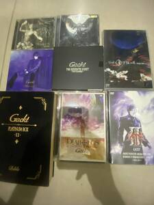 GACKT (ガクト) 3DVD+2DVD+DVD+ビデオ(VHS)PLATINUM BOX 〜Ⅱ〜 ジャンク品+アルバム CD +シングル CD 計8枚セット