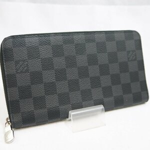 USED品・保管品 Louis Vuitton ルイヴィトン N60111 ジッピー・オーガナイザーNM ラウンドファスナー長財布 ダミエ グラフィット CA5119