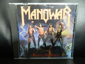 (63)　MANOWAR　/　　FIGHTING THE WORLD　　　輸入盤　　ジャケ、経年の汚れあり　※6/4からの発送です。