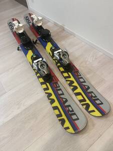 SALOMONサロモン　安全解放ビンディング付 SーBOARD ショートスキー　スキーボード