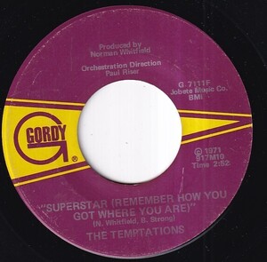 The Temptations - Superstar (Remember How You Got Where You Are) / Gonna Keep On Tryin