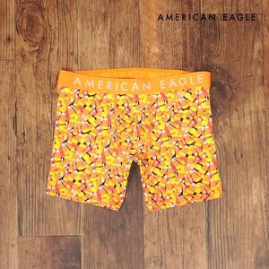 AMERICAN EAGLE/Sサイズ/ボクサーパンツ 0235-3356 キャンディ・コーン おやつ プリント ストレッチ 新品/オレンジ/ih189/