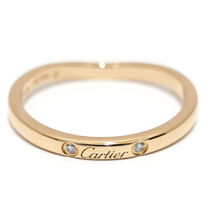 【栄】【CARTIER】カルティエ K18PG バレリーナ カーブ ウェディング リング 指輪 3PD 750PG ジュエリー B4098654 レディース【仕上済】