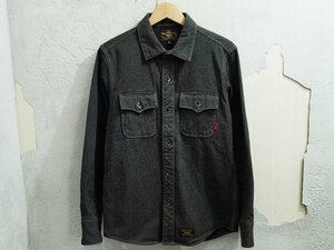 WTAPS DECK L/S SHIRTS COTTON TWILL ツイル シャツ グレー S 13AW ダブルタップス F