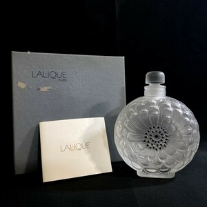 【LALIQUE DAHLIA】ルネ・ラリック 香水瓶 ダリア パヒュームボトル 空瓶 クリスタル コレクション インテリア アンティーク 現状 J1123