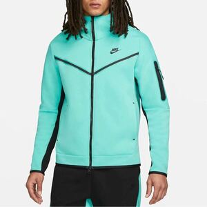 超希少 日本未発売 Nike ナイキ Tech Fleece テックフリース トラックジャケット ティール ブラック M Central Cee セントラル・シー 着用