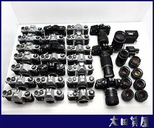 84)【同梱不可】質屋【PENTAX/大量おまとめ/MF 一眼カメラ 24点/レンズ /SP/SPⅡ/SPF/ SL/ESⅡ/MV1/MG/等 おまとめ ジャンク 1円～