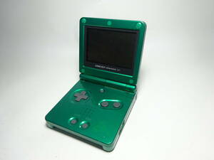 京都6★ 任天堂 GAME BOY ADVANCE SP 『レックウザエディション』 ゲームボーイアドバンス 本体 緑 動作未確認