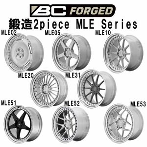 BC Forged 鍛造 ホイール 21inch 21インチ MLEシリーズ オーダーメイド 8.5J～14J BCフォージド 35色より選択可 1本