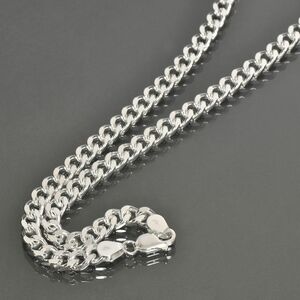 ネックレス チェーン シルバー925 2面カット喜平チェーン 幅6.1mm 長さ60cm｜鎖 銀 Silver アクセサリー メンズ