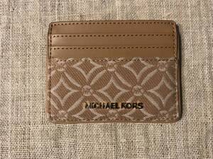 マイケルコースmichael kors カード定期券ケース名刺入れホルダー新品日本未入荷国内入手困難！！！