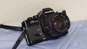 『一眼レフフィルムカメラ ミノルタ SR505　本体・レンズ セット』 ブラック minolta MC ROKKOR-PG 1:1.4 f=50mm 黒 昭和 レトロ コニカ