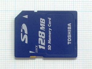 ★TOSHIBA ＳＤメモリーカード １２８ＭＢ 中古★送料６３円～