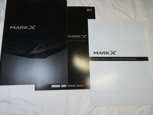 トヨタ　マークX 　カタログ　アクサセリー＆カスタマイズ　カタログ　オーディオビジュアル＆ナビゲーション　TOYOTA MARK X catalogue