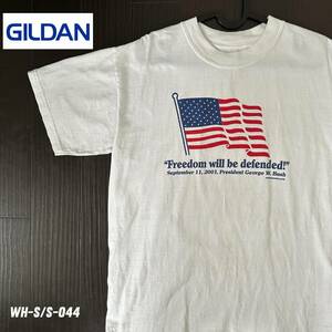 GILDAN 2001・9・11 プリントTシャツ　Mサイズ　USA古着　名言T ジョージ・W・ブッシュ大統領