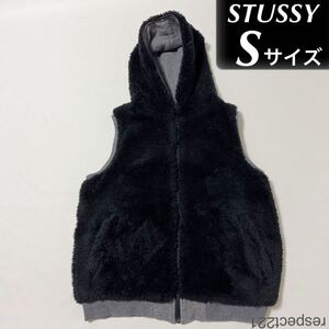 STUSSY 京都チャプト 15周年記念限定リバーシブルパーカーベスト ( ステューシー チャプト 周年 記念 限定 JKT ジャケット oldstussy ボア 