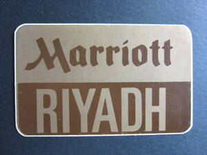 ホテル ラベル■Marriott■マリオット■RIYADH■リヤド■サウジアラビア■Marriott Bonvoy