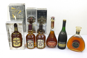 【00】 【未開栓/箱付き商品・ゴールドキャップ含む】 お酒6本まとめ/総重量約9.1㎏ REMY MARTIN /カミュ XO 等 晩酌 010JQNFR40